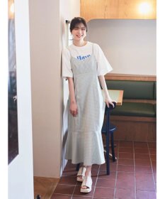 earth music&ecology チェックマーメイドキャミワンピース