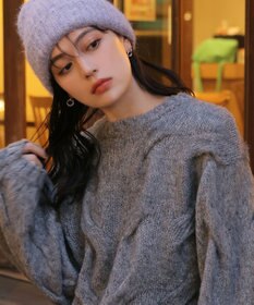 Tiaclasse 【金属アレルギー対応】ストーンフープバインドピアス