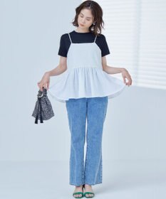 組曲 L 【WEB限定】レリーフジャガードキャミツインセット