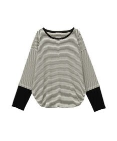 Green Parks 袖チュールリブプルオーバー