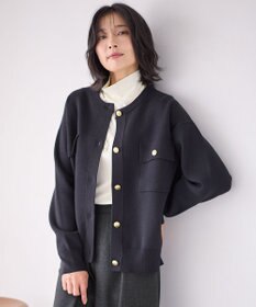 ANY 【洗濯機可】スウェットライクカーディガン