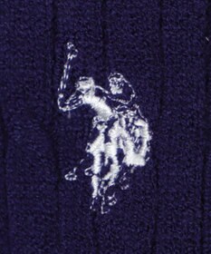 WEGO 【26年春新作】別注USPOLOケーブルニットカーデ