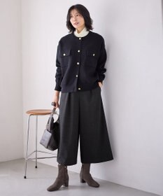 ANY 【洗濯機可】スウェットライクカーディガン