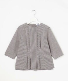 J.PRESS LADIES S リネンminiチェック プルオーバー ブラウス