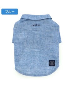 PET PARADISE J.PRESS 杢 ウェーブシャツ 《水色》 小型犬