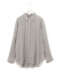 ICB L 【洗える】 キュプラローンストライプ シャツ