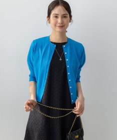 組曲 L ドライタッチ 5分袖カーディガン