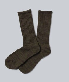 WHITE MAILS MIDDLE GAUGE PAPER ワイドリブソックス