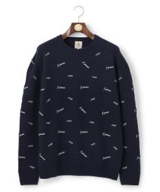 J.PRESS MEN エンブロイダリー クルーネックニット