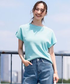 ANY SIS 【接触冷感・UVカット・洗える】ビューティクール フレンチ ニットＴ