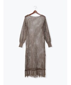 Te chichi フリンジメッシュニットワンピース《2025Autumn catalog vol.2 item》