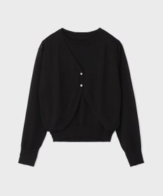 GRACE CONTINENTAL レイヤードニットトップ