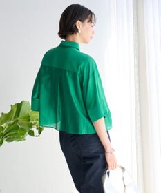 UNFILO ライトシアー クロップドシャツ