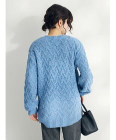 CRAFT STANDARD BOUTIQUE 洗えるモールケーブルニットチュニック