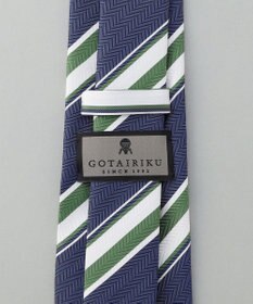 GOTAIRIKU GOTAIRIKU別注【日本製】シルク ネクタイ_レジメンタル柄