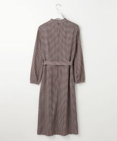 J.PRESS LADIES L デシンハウンドトゥースプリント ワンピース