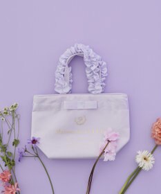 Maison de FLEUR ブランドロゴフリルハンドルトートSバッグ