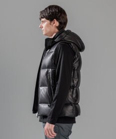 JOSEPH HOMME ライトゴートシュリンクレザー　ダウンベスト