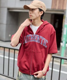WEGO 【ユニセックス着用ITEM】カレッジロゴジップパーカー（SS）