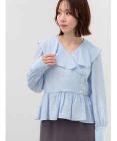 Te chichi ラッフルフリルペプラムブラウス