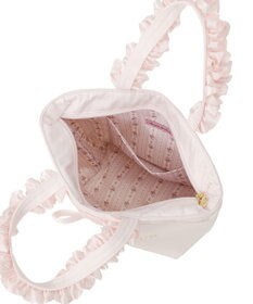 Maison de FLEUR ブランドロゴフリルハンドルトートSバッグ