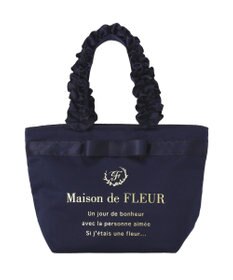 Maison de FLEUR ブランドロゴフリルハンドルトートSバッグ
