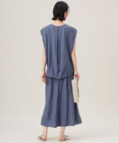 自由区 【セットアップ対応・接触冷感・UVケア・洗える】エアリーツイルキュロット パンツ