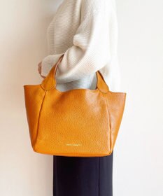 Hekhèr Le Style de Vie 【日本製/セレモニーにも】シュリンクレザー ハンドバッグ small