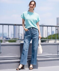 ANY SIS 【接触冷感・UVカット・洗える】ビューティクール フレンチ ニットＴ