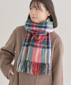 Green Parks カシミヤライクチェックストール