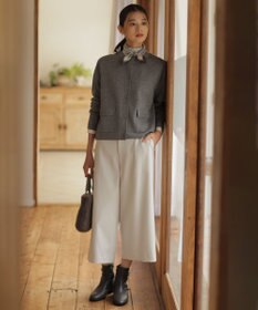 J.PRESS LADIES 【洗える】ヌーディスバックサテン ピンタック ブラウス