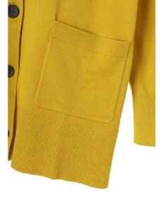 Green Parks もちやわ　Ｖネックミディ丈ニットカーディガン