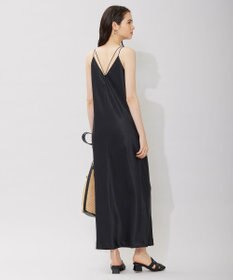 ICB L 【洗える】 アセテートフルダルサテン キャミソールドレス