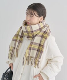 Green Parks カシミヤライクチェックストール