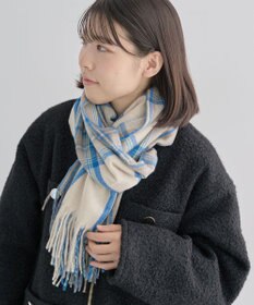 Green Parks カシミヤライクチェックストール