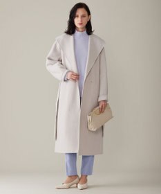 自由区 【洗える】ウールカシミヤブレンドハイネック ニット