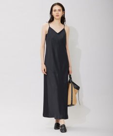 ICB L 【洗える】 アセテートフルダルサテン キャミソールドレス