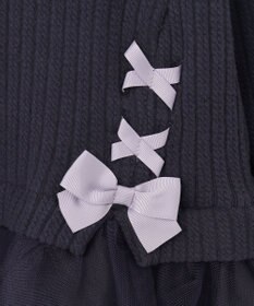 ANY KIDS 表起毛 レースアップ チュニック