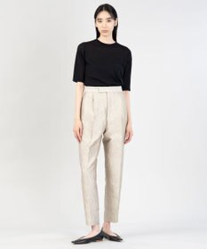 23区 【エステータ】シアーニット 5分袖ドレープ