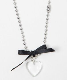 WEGO Lチェーンリボンハートネックレス