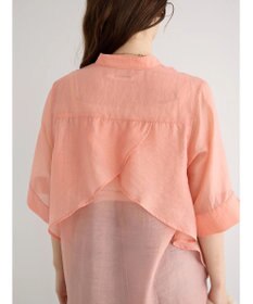 AMERICAN HOLIC シアーバックフレアＷポケットシャツチュニック