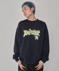 WEGO 【ユニセックス着用ITEM/MLサイズ展開】別注BENDAVISバブルロゴプルオーバー