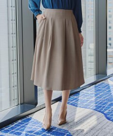 Tiaclasse 【洗える】メランジツイルフレアスカート