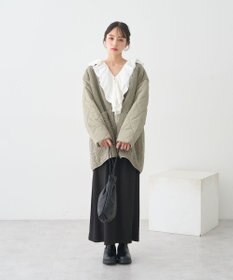 earth music&ecology ボアキルトミドルコート