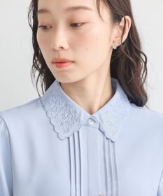 earth music&ecology 刺繍襟ブラウス