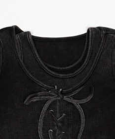 WEGO ヴィンテージライクレースアップT