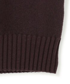 23区 L ボイルドウールコンビ ジップ タートルニット