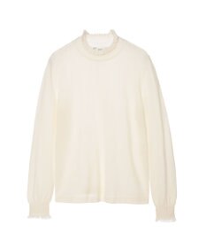 DAKS キュプラ混ハイネックプルオーバー ミニフリル