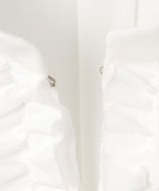 自由区 【洗える】ソフトリネンフリルディティール ブラウス