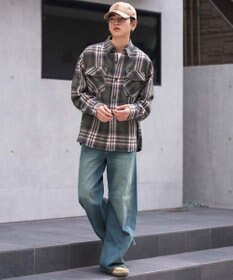 WEGO 【ウエスト調整可/SMLサイズ展開】ローライズカバーフィットフレアデニムパンツ